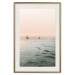 Poster Southern Breeze - seascape with sailboats against sunset backdrop 129611 additionalThumb 20