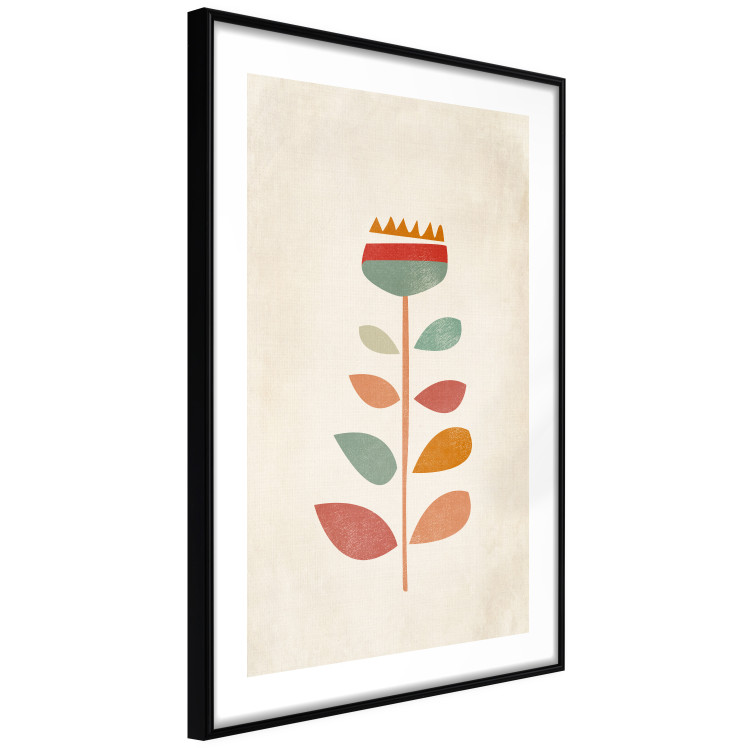 Wall Poster Queen of Flowers - abstract plant created from colorful figures 129911 additionalImage 8