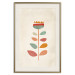 Wall Poster Queen of Flowers - abstract plant created from colorful figures 129911 additionalThumb 20