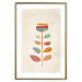 Wall Poster Queen of Flowers - abstract plant created from colorful figures 129911 additionalThumb 16