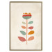 Wall Poster Queen of Flowers - abstract plant created from colorful figures 129911 additionalThumb 21