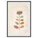 Wall Poster Queen of Flowers - abstract plant created from colorful figures 129911 additionalThumb 19