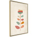 Wall Poster Queen of Flowers - abstract plant created from colorful figures 129911 additionalThumb 14