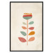 Wall Poster Queen of Flowers - abstract plant created from colorful figures 129911 additionalThumb 18