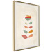 Wall Poster Queen of Flowers - abstract plant created from colorful figures 129911 additionalThumb 3