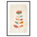 Wall Poster Queen of Flowers - abstract plant created from colorful figures 129911 additionalThumb 17