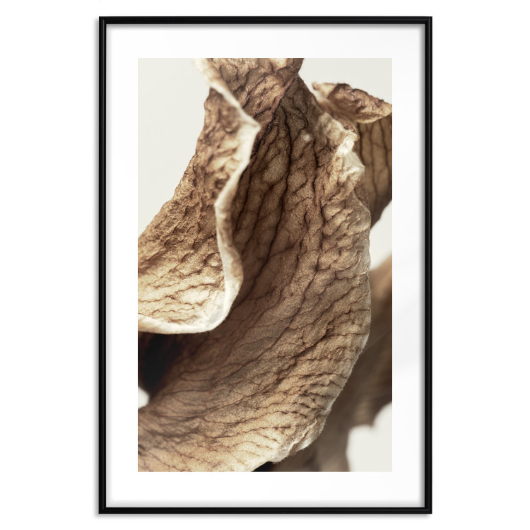 Wall Poster Wind Sculpture - abstract bronze leaves with distinct texture 130511 additionalImage 15