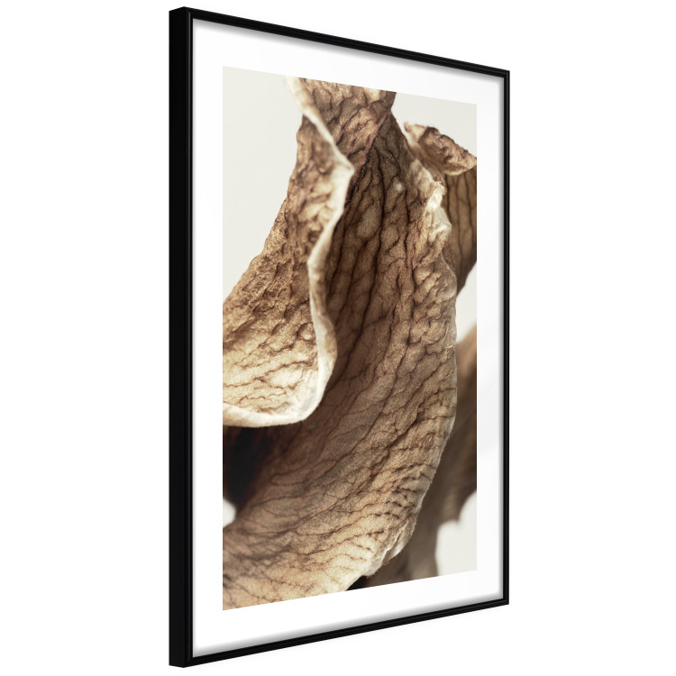 Wall Poster Wind Sculpture - abstract bronze leaves with distinct texture 130511 additionalImage 6