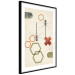 Poster Dragonflies and Geometry - abstract composition of colorful figures and insects 131811 additionalThumb 6