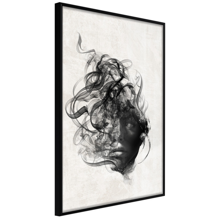 Wall Poster Scattered Thoughts - female face depicted in an abstract motif 131911 additionalImage 11