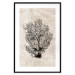 Poster Sea Fan - dark plant composition on a beige textured background 134511 additionalThumb 15