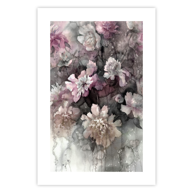 Poster Tinted Feeling - floral composition of flowers in a watercolor motif 134811 additionalImage 19