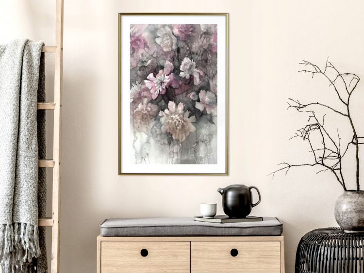 Poster Tinted Feeling - floral composition of flowers in a watercolor motif 134811 additionalImage 13