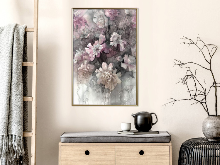 Poster Tinted Feeling - floral composition of flowers in a watercolor motif 134811 additionalImage 10