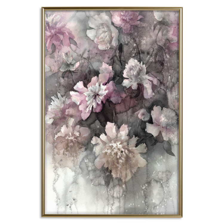 Poster Tinted Feeling - floral composition of flowers in a watercolor motif 134811 additionalImage 17