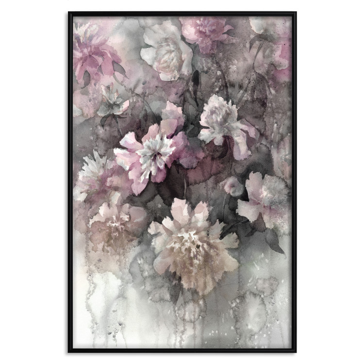 Poster Tinted Feeling - floral composition of flowers in a watercolor motif 134811 additionalImage 16