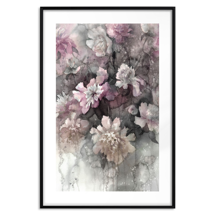 Poster Tinted Feeling - floral composition of flowers in a watercolor motif 134811 additionalImage 15
