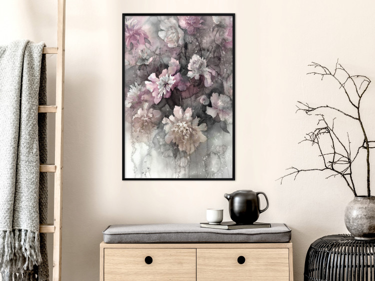 Poster Tinted Feeling - floral composition of flowers in a watercolor motif 134811 additionalImage 9
