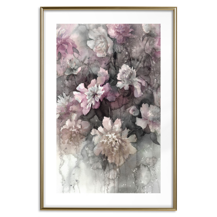 Poster Tinted Feeling - floral composition of flowers in a watercolor motif 134811 additionalImage 14