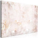 Canvas Art Print Creamy fog - Abstraction with blurry pink and white with gold elements 135111 additionalThumb 2