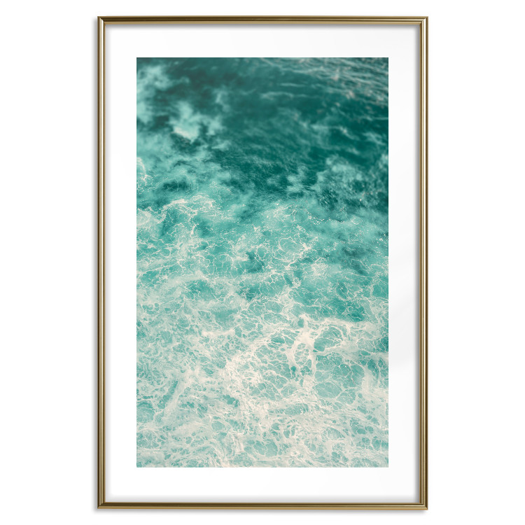Poster Joyful Dance - seascape of turquoise water with gentle waves 135311 additionalImage 27