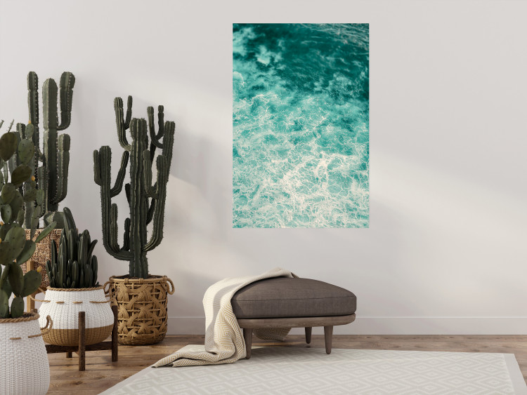 Poster Joyful Dance - seascape of turquoise water with gentle waves 135311 additionalImage 12