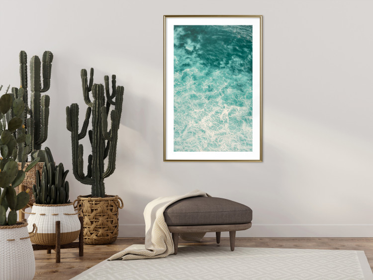 Poster Joyful Dance - seascape of turquoise water with gentle waves 135311 additionalImage 20