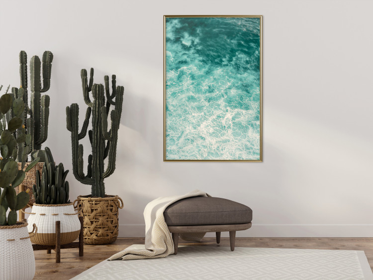 Poster Joyful Dance - seascape of turquoise water with gentle waves 135311 additionalImage 19