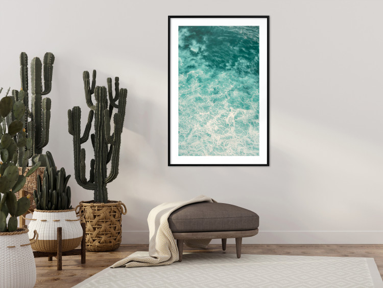 Poster Joyful Dance - seascape of turquoise water with gentle waves 135311 additionalImage 13