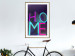 Poster Neon Home - neon English texts with 3D effect on a dark background 135511 additionalThumb 14