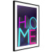 Poster Neon Home - neon English texts with 3D effect on a dark background 135511 additionalThumb 23