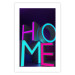 Poster Neon Home - neon English texts with 3D effect on a dark background 135511 additionalThumb 7