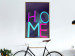 Poster Neon Home - neon English texts with 3D effect on a dark background 135511 additionalThumb 11