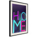 Poster Neon Home - neon English texts with 3D effect on a dark background 135511 additionalThumb 21