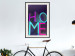 Poster Neon Home - neon English texts with 3D effect on a dark background 135511 additionalThumb 13