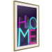 Poster Neon Home - neon English texts with 3D effect on a dark background 135511 additionalThumb 20