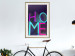 Poster Neon Home - neon English texts with 3D effect on a dark background 135511 additionalThumb 12