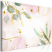 Canvas Print Golden Reflection of Flowers - floral theme with plants and waves 135811 additionalThumb 2