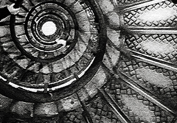 Wall Poster Dizzying - architecture of a winding and dark staircase 137911 additionalImage 6