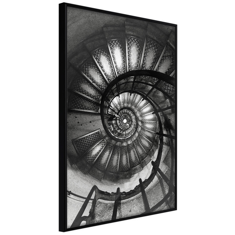 Wall Poster Dizzying - architecture of a winding and dark staircase 137911 additionalImage 3