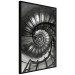 Wall Poster Dizzying - architecture of a winding and dark staircase 137911 additionalThumb 3