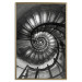 Wall Poster Dizzying - architecture of a winding and dark staircase 137911 additionalThumb 16