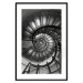 Wall Poster Dizzying - architecture of a winding and dark staircase 137911 additionalThumb 20
