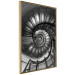 Wall Poster Dizzying - architecture of a winding and dark staircase 137911 additionalThumb 10