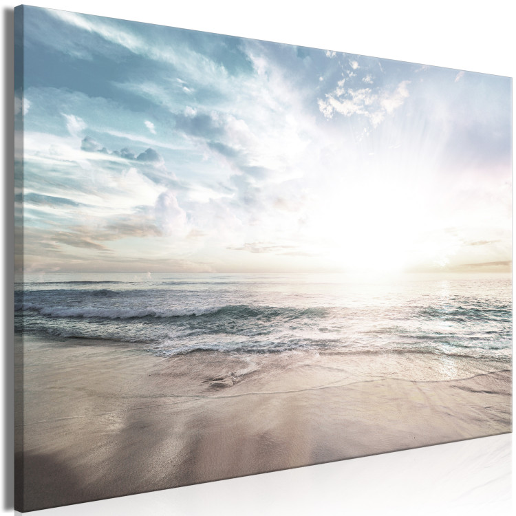 Canvas Art Print Sunny Morning (1-piece) Wide - sea and bright sky 138811 additionalImage 2
