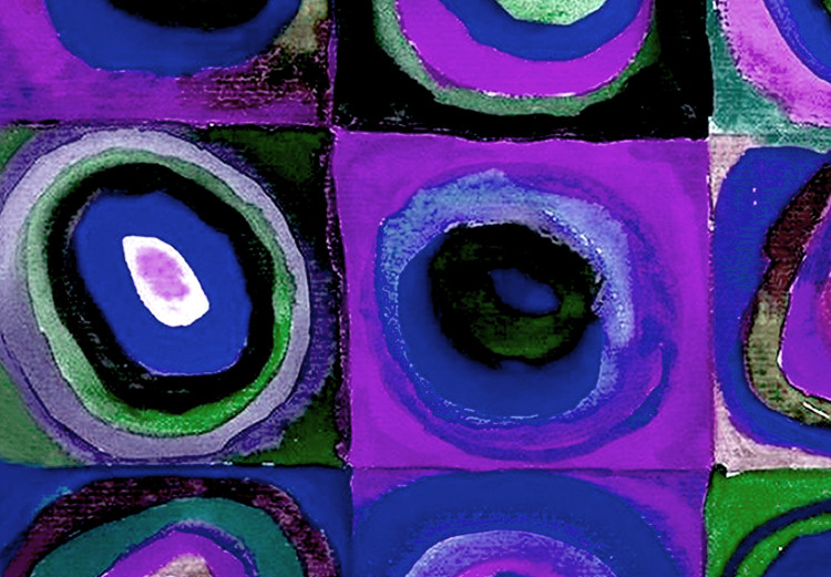 Canvas Vasyl's Purple Circles (1-piece) Narrow - modern abstraction 142411 additionalImage 4
