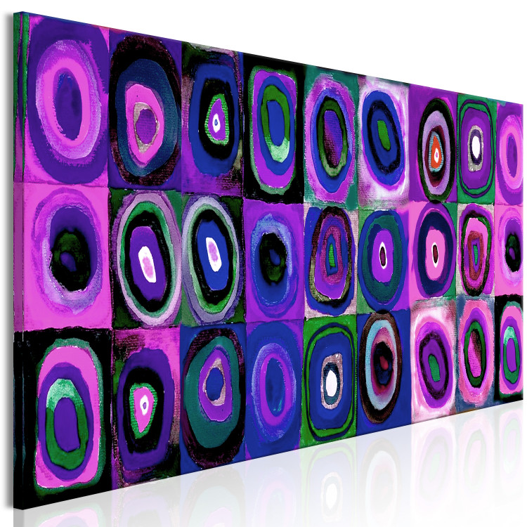Canvas Vasyl's Purple Circles (1-piece) Narrow - modern abstraction 142411 additionalImage 2