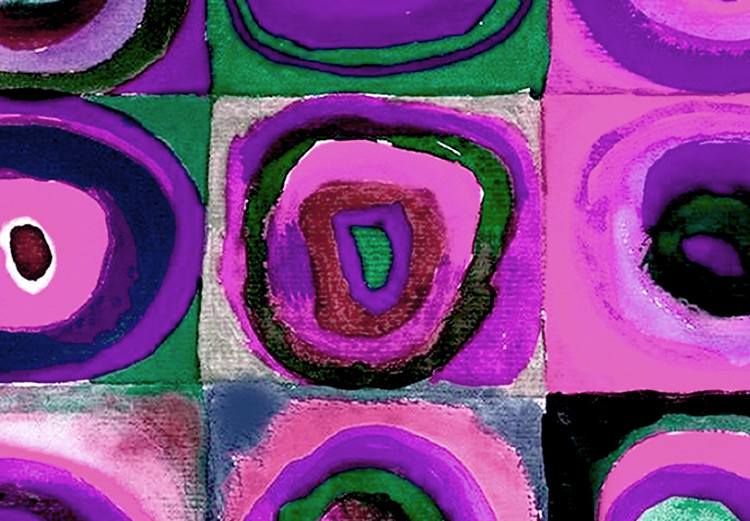 Canvas Vasyl's Purple Circles (1-piece) Narrow - modern abstraction 142411 additionalImage 5