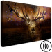 Canvas Art Print Deer Among the Stars (1-piece) - animal on brown forest background 143811 additionalThumb 6