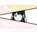 Wall Mural Girl in a Manga Style - Comic Book Character Against a Pink-Yellow Sky Background 145511 additionalThumb 3